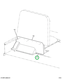 2218910C3 PANEL MODESTY AFT OF DRIVER