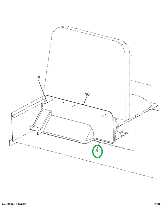 2218915C2 Panel Modesty Aft Of Driver Wi