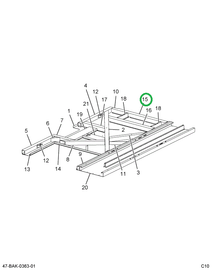 2218992C2 Floor-sill, Front 41.05 Inch-*