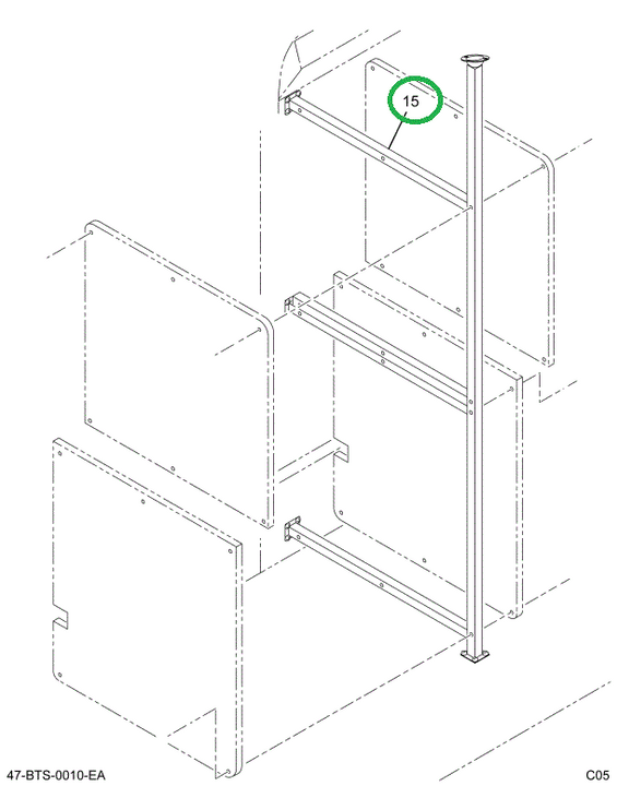 2219020C92 Frame, Barrier Lift, Bus, Ny 2