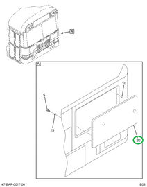 2219054C92 Door, Access Cowl W/locking La