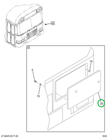 2219055C92 Door, Access Cowl W/locking La