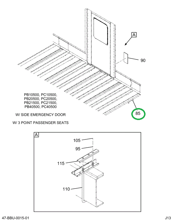 2219069C1 REINFORCEMENT  FLOOR SIDE EMER