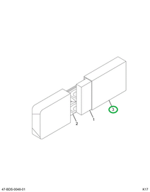 2219273C91 Upholstery, Bumper Header Burg