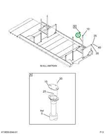 2219797C92 Post Assembly, Stanchion Stain