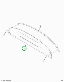 2220213C4 Panel Bulkhead Forward W/desti