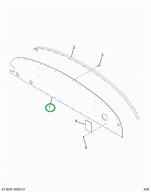2220220C3 Panel, Bulkhead W/motorized He