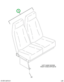2220292C91 Seat High Back Level 5 Tower B