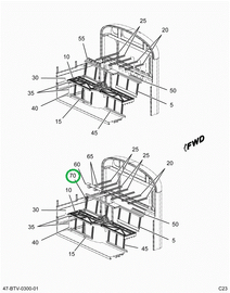 2220398C1 Support, Angle Deck Davenport