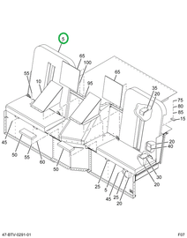 2221068C91 Seat Dvnprt With Belts 42oz Bl