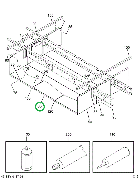2221213C91 FLOOR  LUGGAGE  BOX ASSY PASS