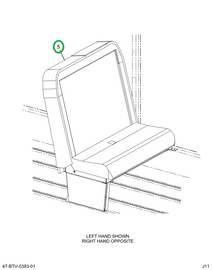 2221809C91 Seat 2 Leg Wall Mounting