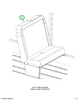 2222423C91 Seat 2 Leg 3 Point Wall Mounti