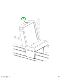 2222511C91 Seat 5 Leg 3 Point Track Mount