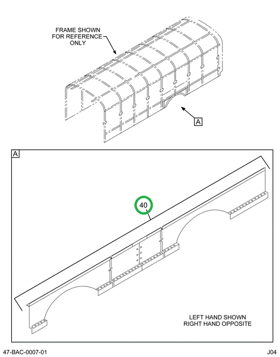 2223002C2 Seat, Rail Forward Left Hand 1