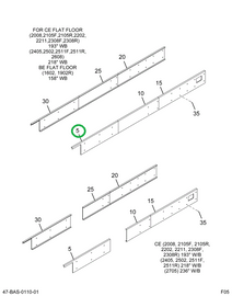 2223209C3 Skirt, Lower Rear 1- Bow +9 R