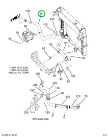 2223249C1 HOSE  RAD INLET  SILICONE