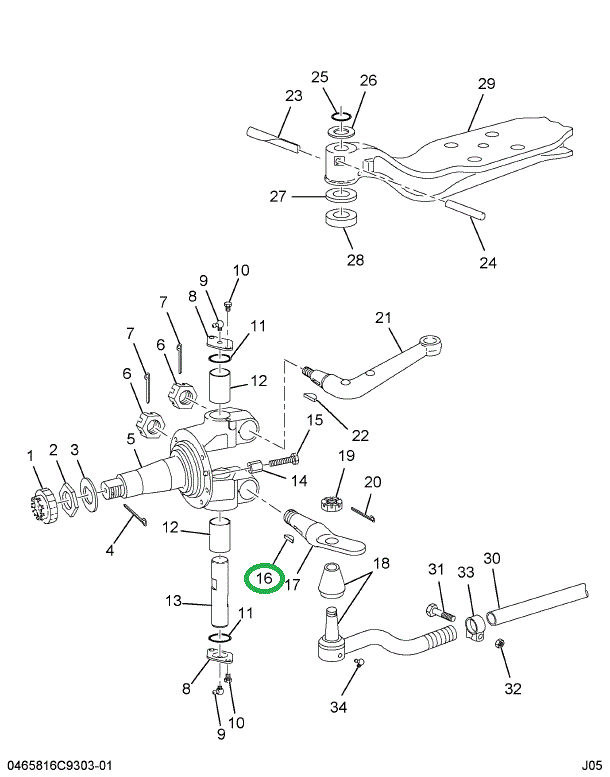 22246R1 KEY  3/8 X 2-1/8 SAE 129 WOODR
