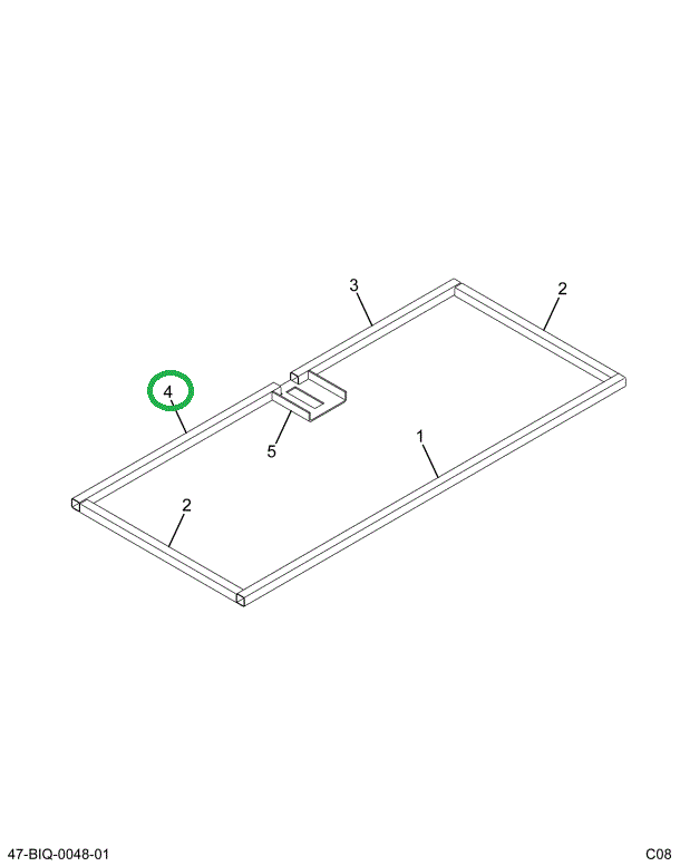 2224723C1 Tube, Front Access Door, Engin