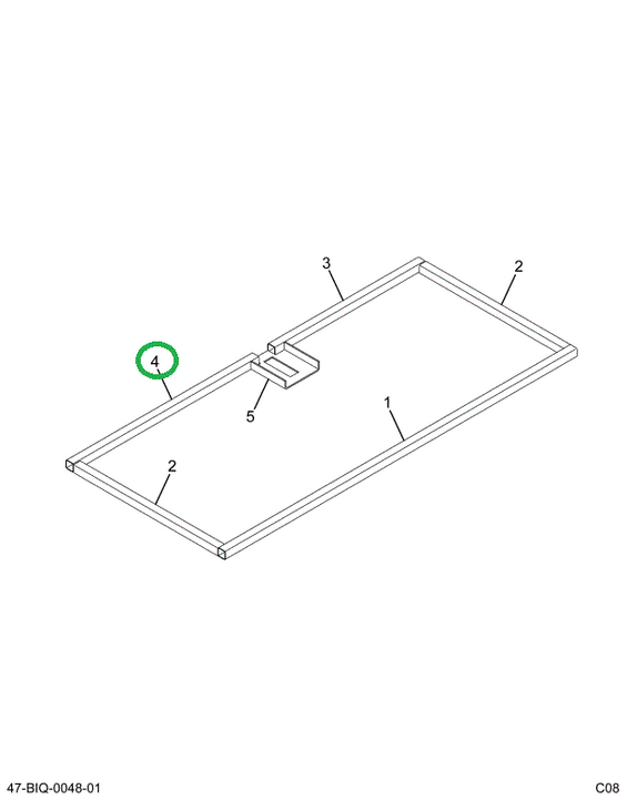 2224723C1 Tube, Front Access Door, Engin