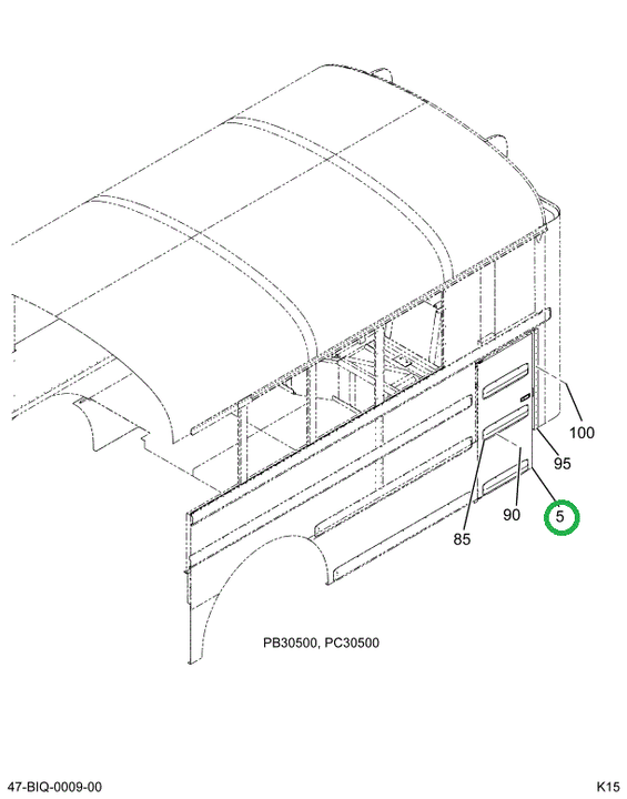 2224778C93 DOOR  ACCESS  ASSY ENGINE -