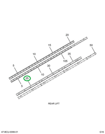 2224787C2 Bar, Bow, Lh 4 Plus 9 Metal