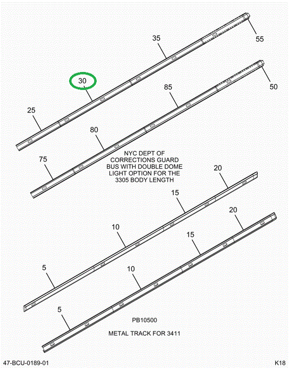 2224793C1 Bar, 4 Bow Metal Standard Dome