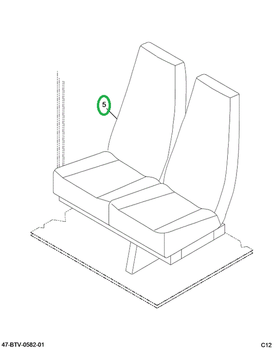 2224849C92 Seat, Bus Body, Pass Frmn Fam