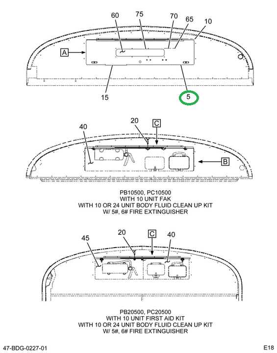 2224862C1 Sign Assembly, Destination Doo