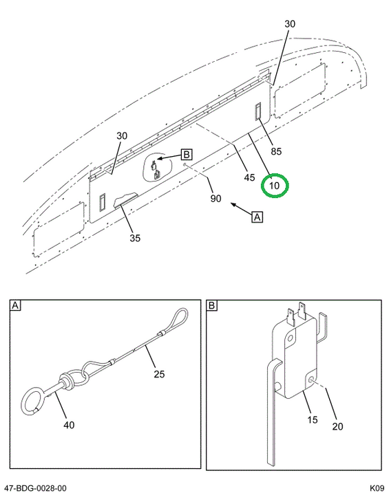 2224880C1 Sign Assembly, Destination Doo