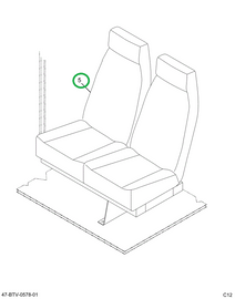 2224980C91 Seat, Passenger Floor Mounting