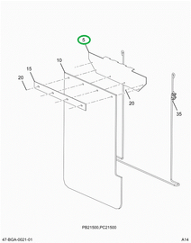 2225069C3 ANGLE   MTG REAR MUD FLAP W/AN