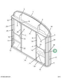 2225074C2 Support, Rear Structure W/flus