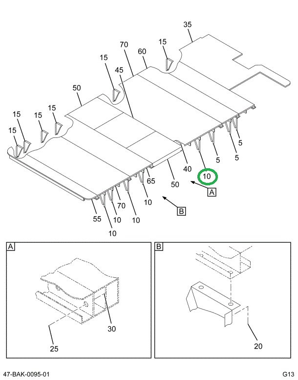 2225231C2 BRACE SKIRT 20 IN R