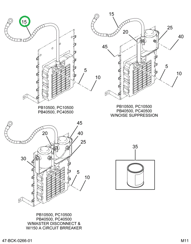 2225340C92 Cable, Power Distribution 4 Ga
