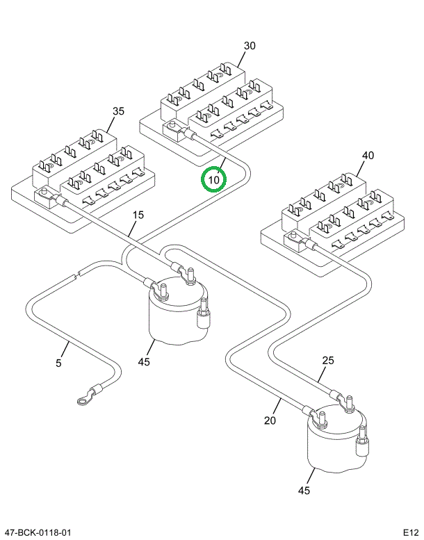 2225489C92 Cable, Power Feed 4 Gauge