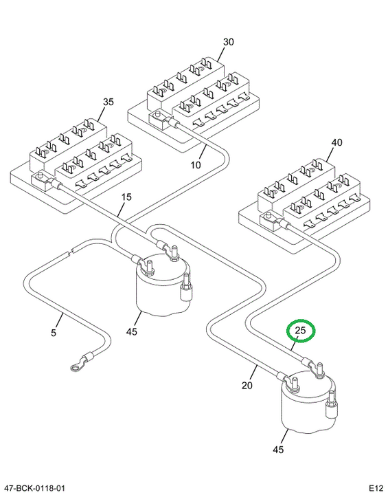 2225492C92 Cable, Power Feed 4 Gauge