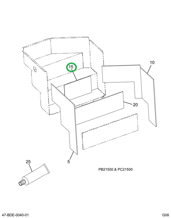 2225552C1 Insulation, Cabin, Riser Step