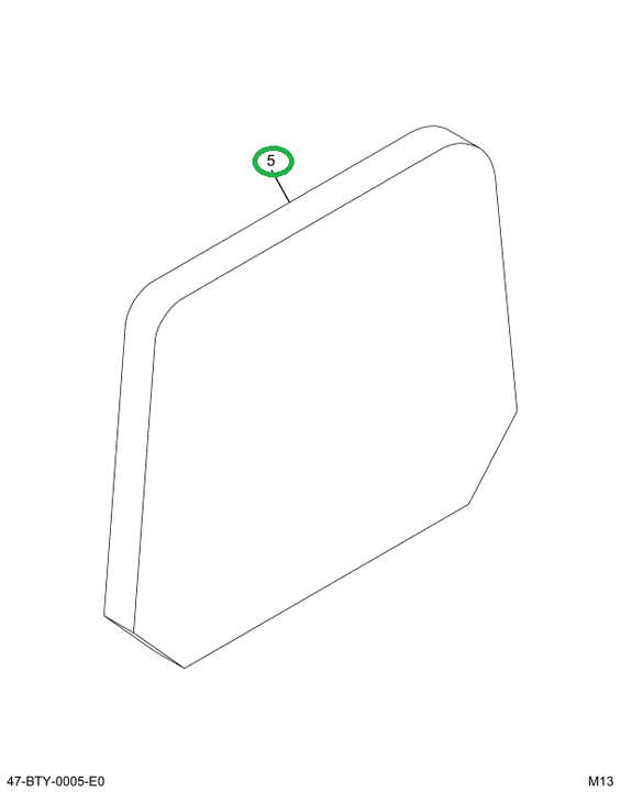 2225567C91 Upholstery High Back Seat Pass