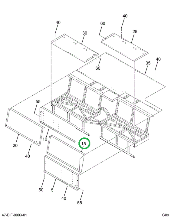 2225879C1 Panel, Back Seat Left