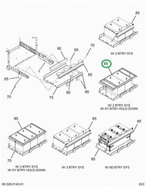 2226203C92 SUPPORT,BRKT, BATTERY ASSY HLD