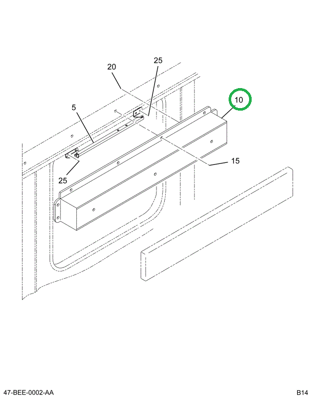 2226379C2 Cover, Side Door Prop Standard