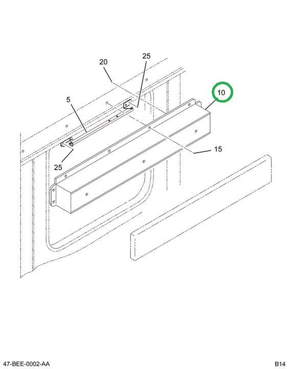 2226379C2 Cover, Side Door Prop Standard