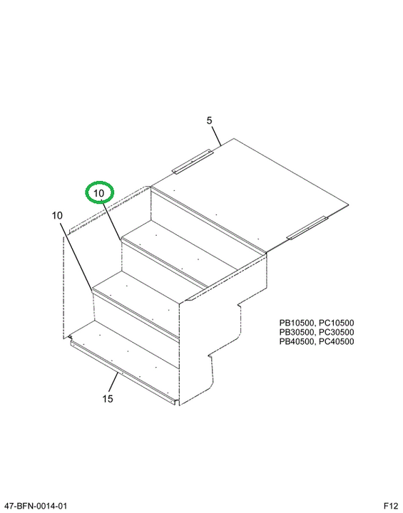 2226809C2 TREAD  STEP  VINYL PEBBLE W/ R