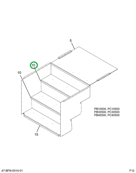 2227059C1 Tread, Step, Bus, Ribbed