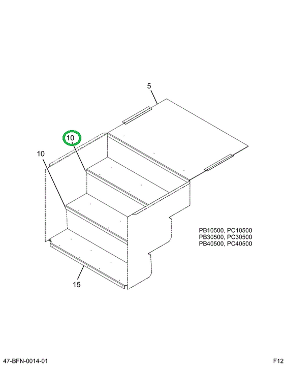 2227061C1 Tread, Step Ribbed