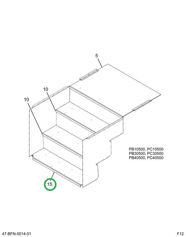 2227069C1 Tread, Step, Bus, Ribbed