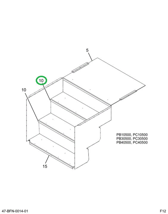 2227167C2 Tread, Step, Bus, Top Vinyl Pe