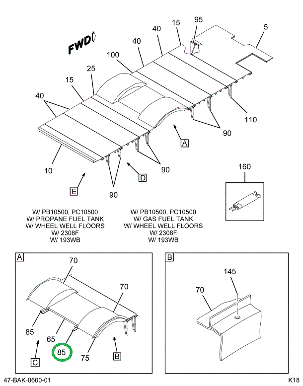 2227360C1 Z- Bar, Floor Sill Close Out