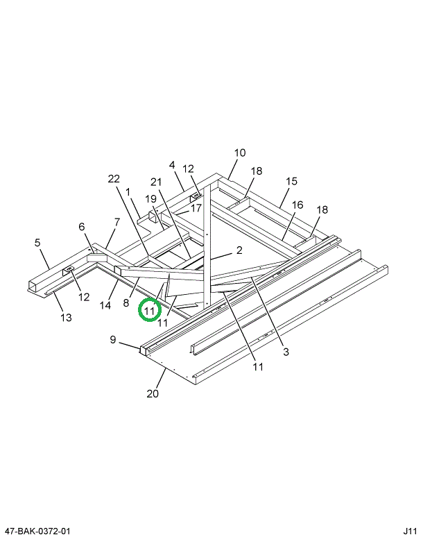 2227397C1 Angle, Support Flat Floor